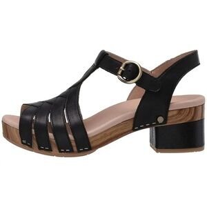 Dansko Mara Fisherman Style Black Wood Sandals
